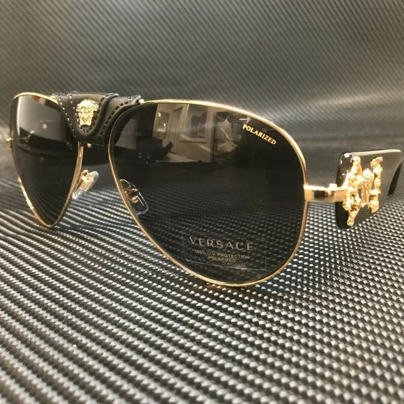 Versace Polarized Unisex 62mm Sunglasses! New!